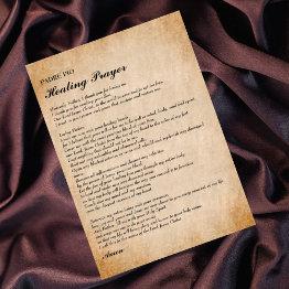 Small Powerful Healing Prayer By Padre Pio Flat Invitations Front View