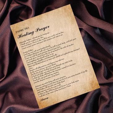 powerful healing prayer by padre pio flat invitations