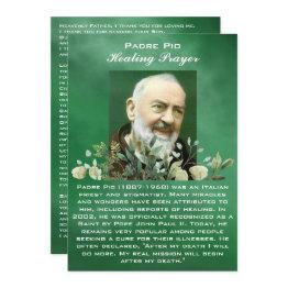 Small Powerful Prayer For The Sick Healing Invitations Front View