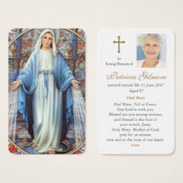 Small Prayer Invitations | Hail Mary Front View