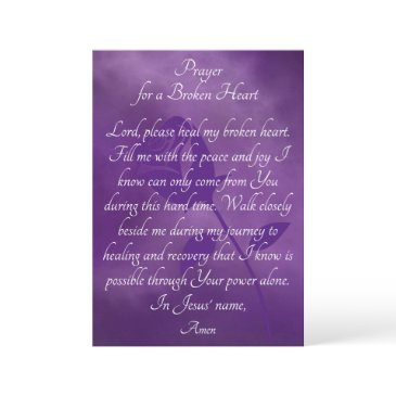prayer for healing a broken heart invitations