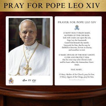 prayer for pope leo xiv holy invitations