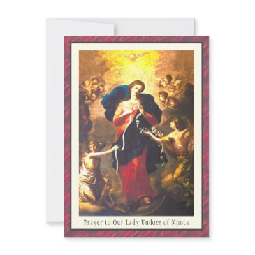 prayer our lady undoer knots blessed virgin mary c invitations