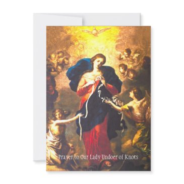 prayer our lady undoer knots blessed virgin mary invitations