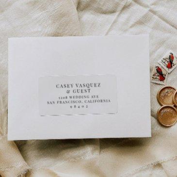 pre-addressed wedding guest mailing label stickers
