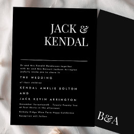 Small Premium Elegant | Editable Names Wedding Invitation Front View
