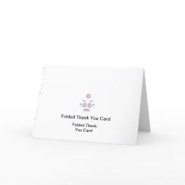 Small Premium Folded Gratitude Invitations Front View