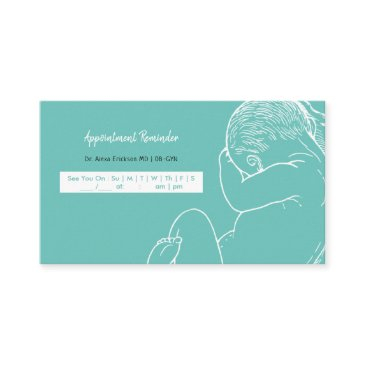prenatal visit checkup simple birthing baby ob appointment invitations
