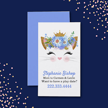 princess kitty mommy play date invitations