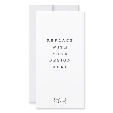 print order 4 x 8 inch portrait vertical tall invitations