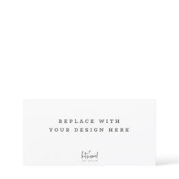 Small Print Order 8 X 4 Inch Landscape Wide Invitations Front View