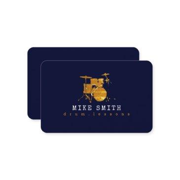 professional drum teacher | cool drummer business invitations