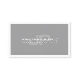 Small Professional Elegant Modern Monogram Plain Trendy Business Invitations Front View