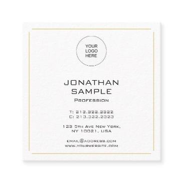 professional elegant simple gold template modern square business invitations