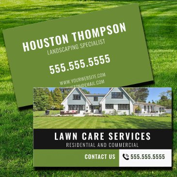 professional gardening lawn care landscaping business invitations