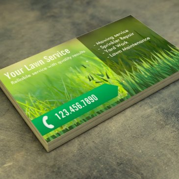 professional lawn care & landscaping business invitations