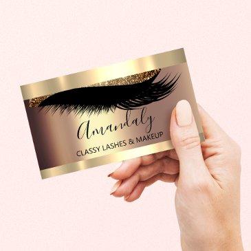 professional makeup artist eyelash unique modern business invitations
