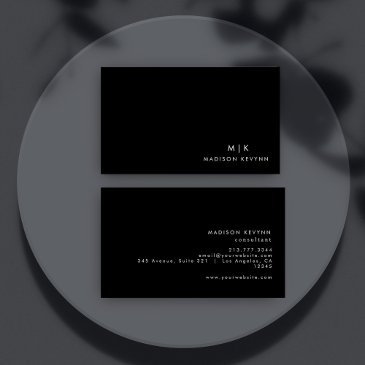 professional modern simple black minimalist business invitations