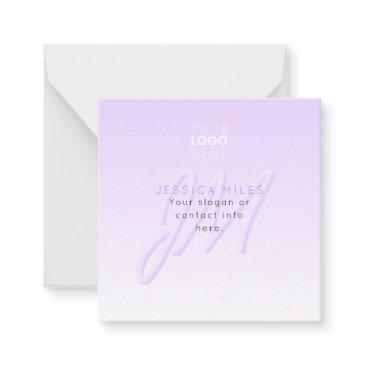 professional name & slogan template | light purple