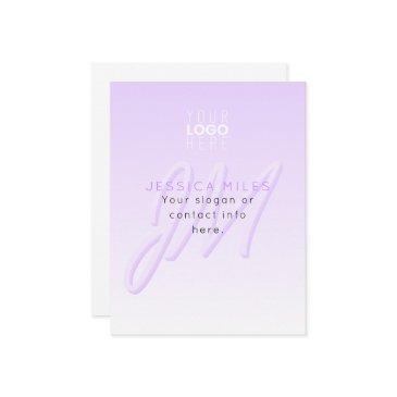 professional name & slogan template | light purple