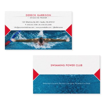 professional swimming trainer | coach business invitations