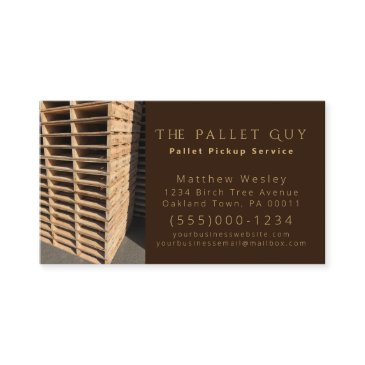 professional wood pallet pickup delivery service business invitations