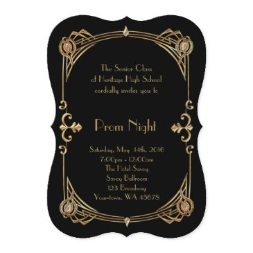 prom night empire style invitation
