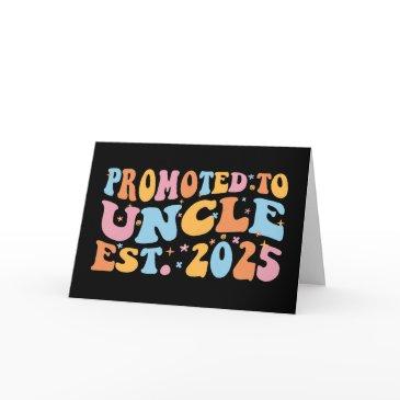 promoted to uncle est. 2025 iii invitations