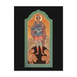 Small Prophet Daniel In The Lions Den Prayer Invitations Front View
