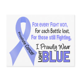 Small Prostate Cancer I Proudly Wear Light Blue 1 Postinvitations Front View