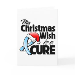 Small Prostate Cancer My Christmas Wish Is A Cure Holiday Invitations Front View