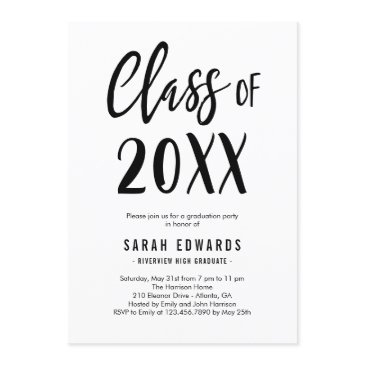 proudly brushed editable color graduation party invitation