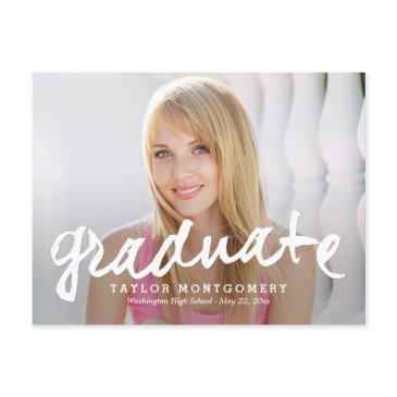 proudly brushed graduation announcement/invitation invitation postinvitations
