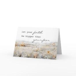 Small Psalm 34:4 Bible And Inspirational Quote Christian Invitations Front View