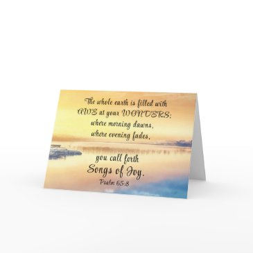 psalm 65:8 you call forth songs of joy bible verse invitations