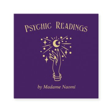 psychic medium tarots fortune teller astrology square business invitations
