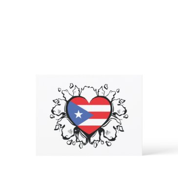 puero rico flag boricua cute simple postinvitations