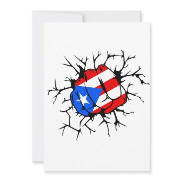 puerto rico flag invitation invitations