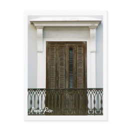 Small Puerto Rico, Vents Viejo San Juan Postinvitations Front View