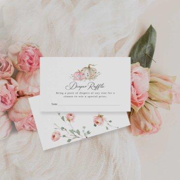 pumpkin baby shower diaper raffle ticket enclosure invitations