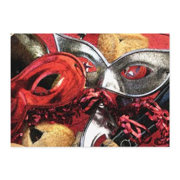 purim masks & hamentashen invitation