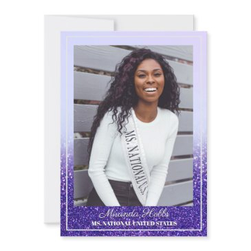 purple haze glitz pageant autograph invitations