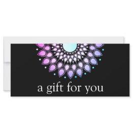 Small Purple Lotus Flower Floral Mandala Front View