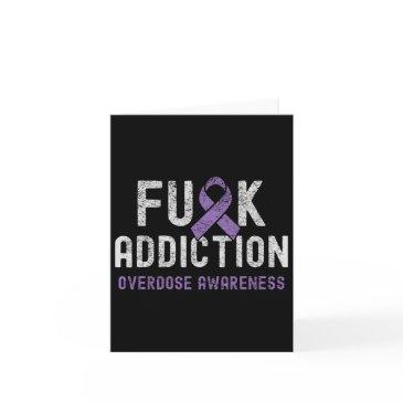 purple ribbon fck addiction overdose awareness invitations