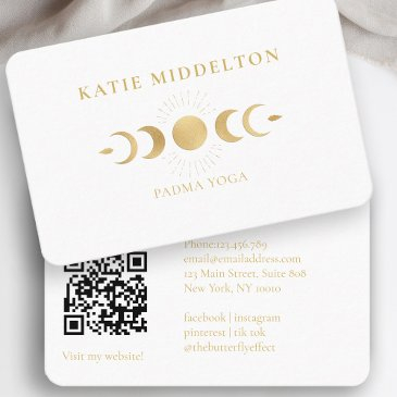 qr code- moon yoga reiki wellness business invitations