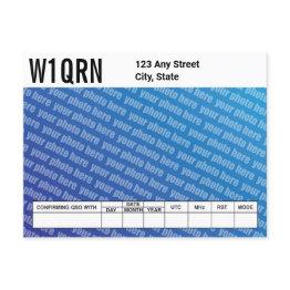 Small Qsl Invitations Add Your Own Photo Front View