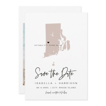 quinn blush rhode island luggage tag save the date invitation