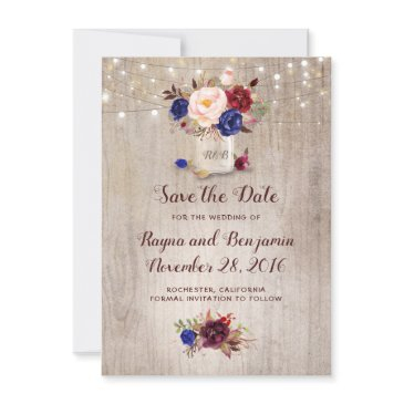 radiant blooms mason jar rustic save the date