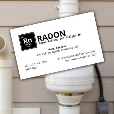 radon testing and mitigation company business invitations