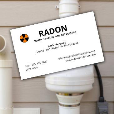 radon testing and mitigation company business invitations
